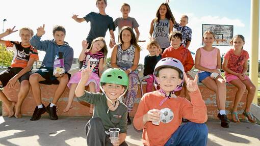 Let's hear it for school holidays - making the most of the school break at the skate park on Thursday were (l/r back) Rhys Martins, Kevin Silburn, Georgie Hargrave and Tyler Byron. In the middle row were (l/r) Josh Smith, Jame Anderson, Murphy Hutchings, Jazzy Ewers, Marlie Loader, Sam Raumati, Tamara Silburn and Jade Silburn. In front (l/r) were Brodie Loader and Chase McFarlane. 
