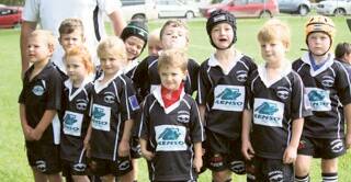 A great turn out of budding rugby players in the Under 7’s team 