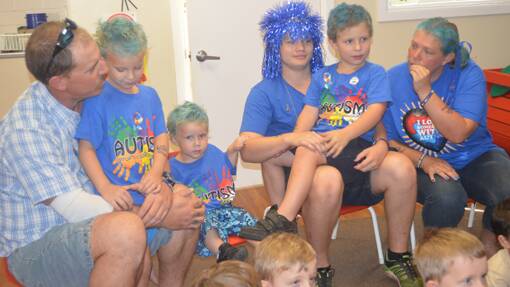 Autism Blue Day at Grenfell Pre-School held on Thursday, April 3, 2014.  