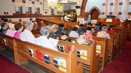 World Day of Prayer in Grenfell at the Uniting Church, Friday March 7, 2014.   