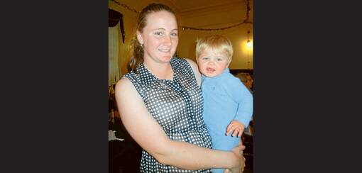 Bec Eastaway with her nephew Riley Dennis who was the life of the party at her 17th birthday celebrations.
