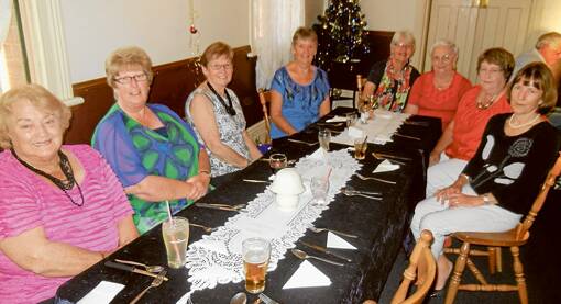 Former Pony Club members (L-R) Pam Holland, Barbara Jones, Wendy Johnson, Leonie Pye, Gay Lander, Josie Day, Colleen Harris and Wendy Anderson enjoying a Christmas get together. The girls started with Pony Club in 1975 and remained for around 22 years.