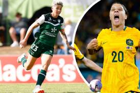 Michelle Heyman will replace injured Sam Kerr in the Matildas squad. Picture by Anna Warr, Keegan Carroll