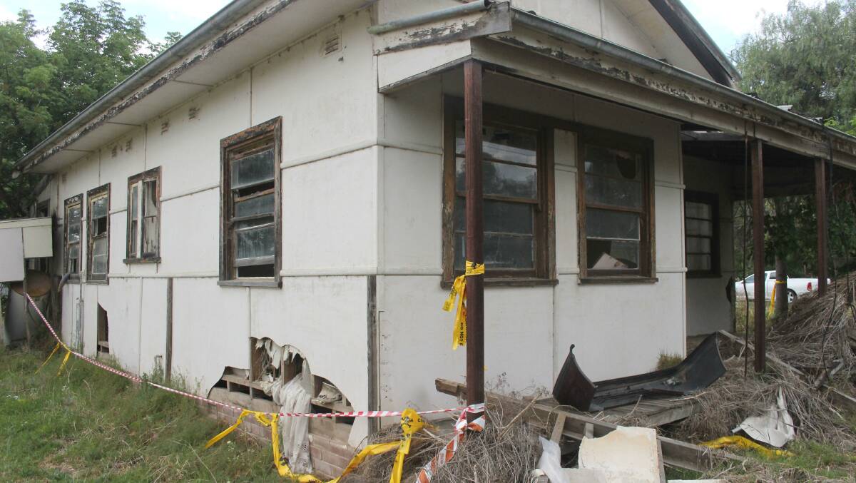 A damaged home in Eugowra - Photo: Eliza Spencer