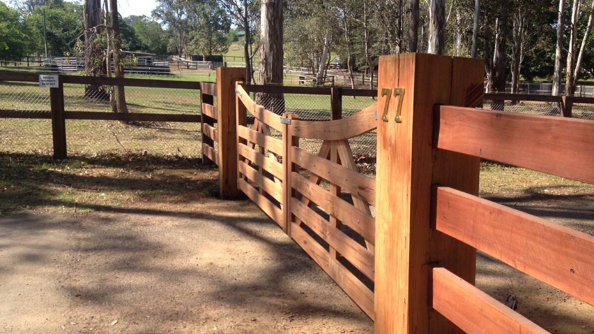HARDWOOD APPEAL: Nothing beats the look of a quality hardwood post and rail fence, according to fencer Adam Cross from Ironbark Fencing.