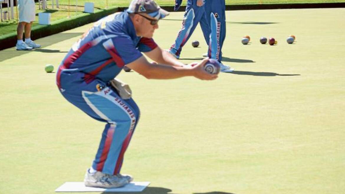 2015 Flashback: Grenfell bowler Matt Reid pictured here at the District Pairs Championships at Grenfell.