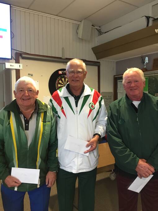 WINNERS: Pedro Rudd from Wagga Wagga, Geoff Holt from Young and Bill Robertson from Temora.