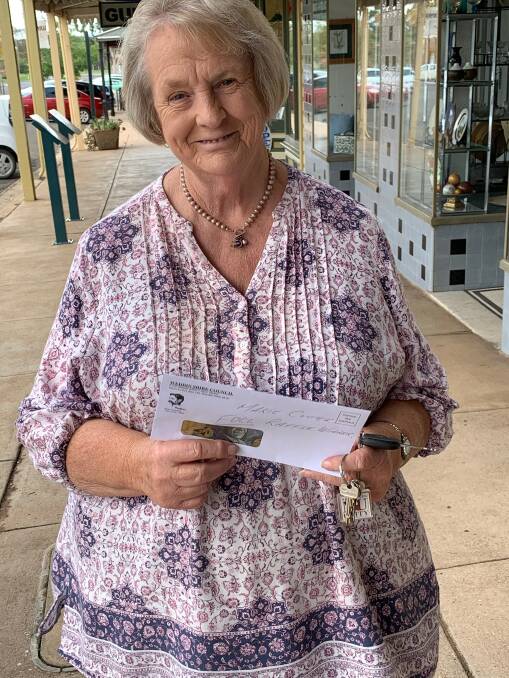 Congratulations: Marie Cotter FOGL raffle winner. Thank you to everyone who support the Friends of Grenfell Library street stall.