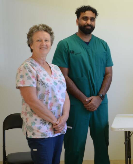 Dr Wick (right) is encouraging locals to come forward and get vaccinated. Photo: Rebecca Hewson
