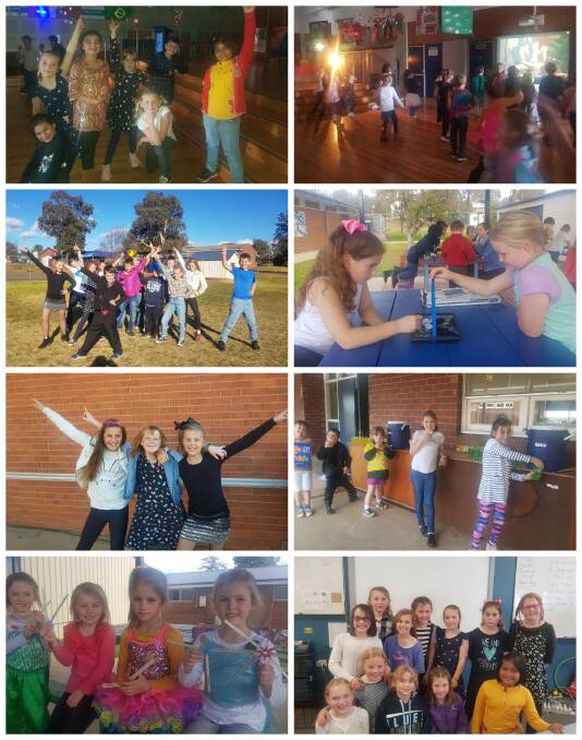 Grenfell Public School students cut a rug at their Positive Behaviour for Learning Fancy Dress Disco on Friday.