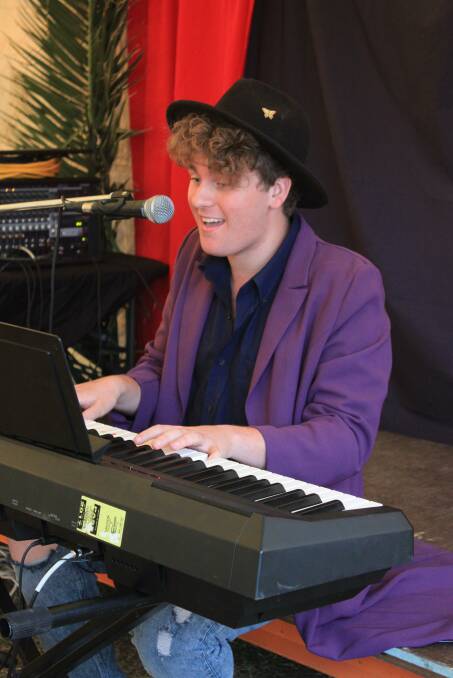 Tennyson Neville was one of four young locals to perform at Greenethorpe's Rock Till It Rains recently.