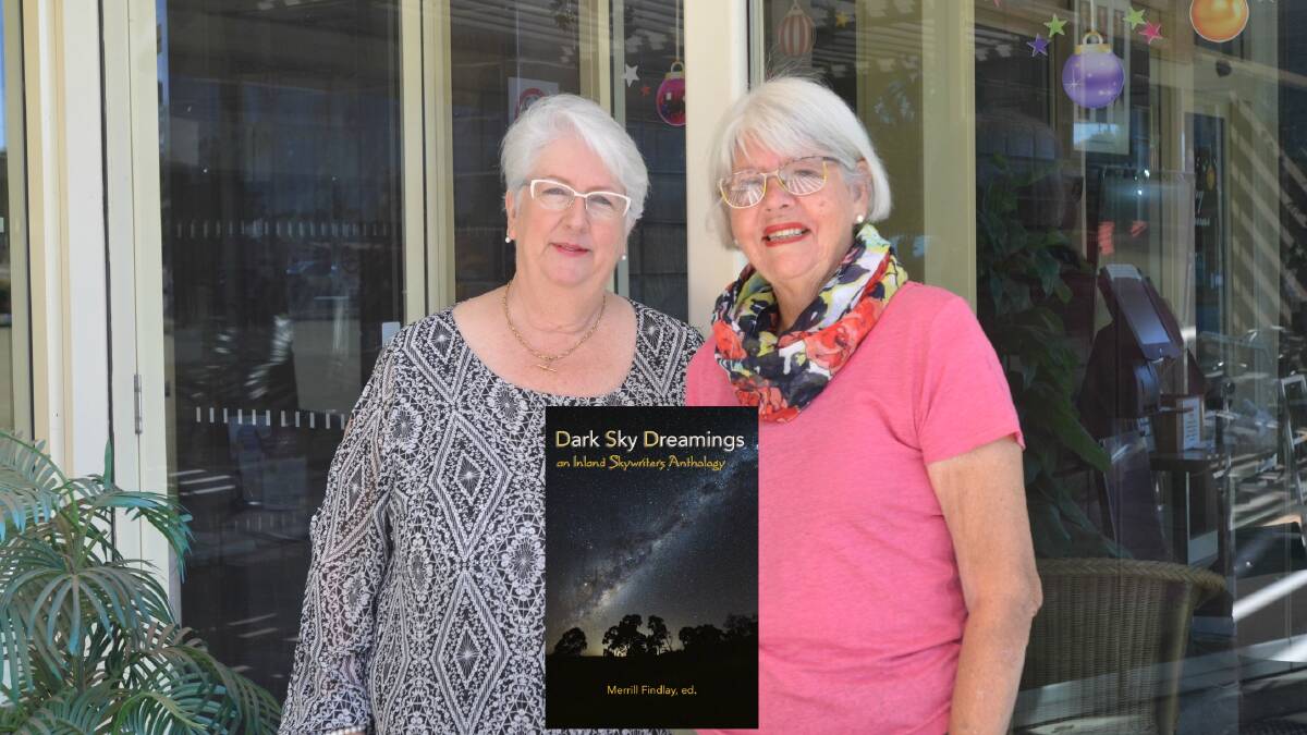AN ACHIEVEMENT: Alison Rumps and Gai Lander have had their work published in the new anthology Dark Sky Dreamings. Photo: Rebecca Hewson.
