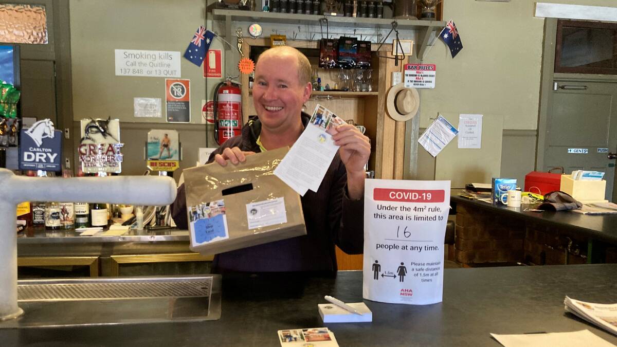 Dan Marshall from the Bland Hotel in Quandialla is encouraging locals to join in the campaign. Photo: Auburn Carr.