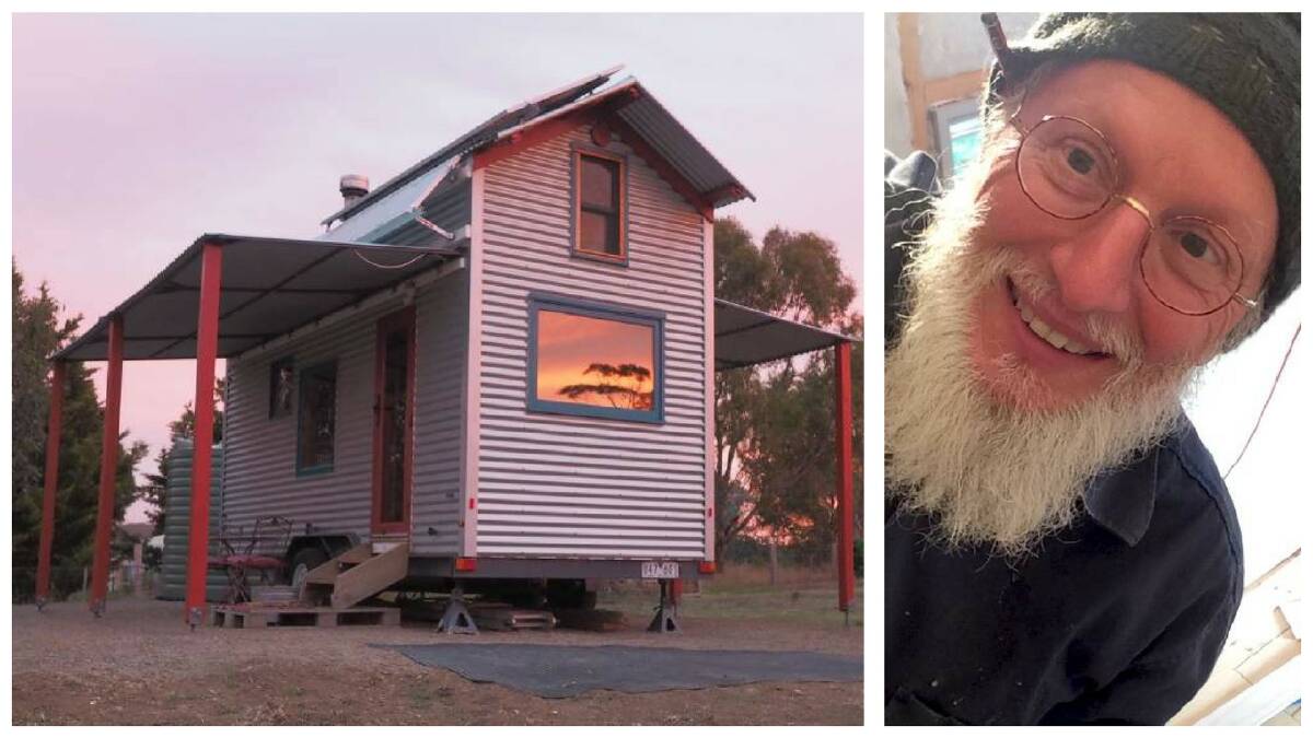 THE GOOD LIFE: Fred Schultz built his tiny home for his family. Now in Castlemaine, he hires the house out over Airbnb.