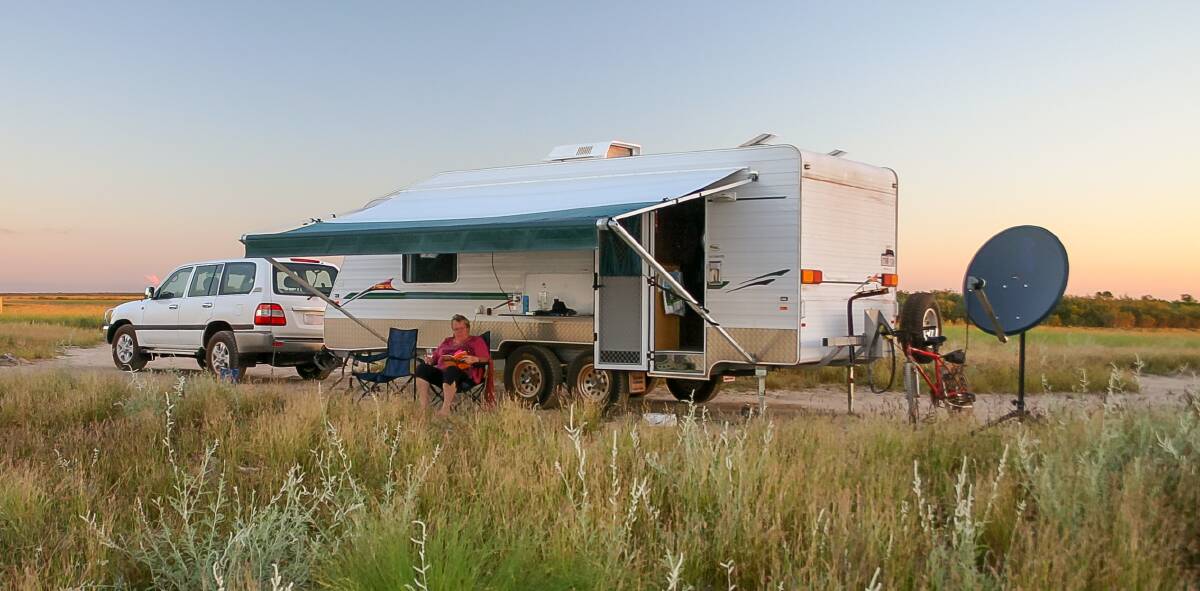 PULL UP, LOG ON: Many motorhomes come with their own satellite dish, providing wide coverage. 