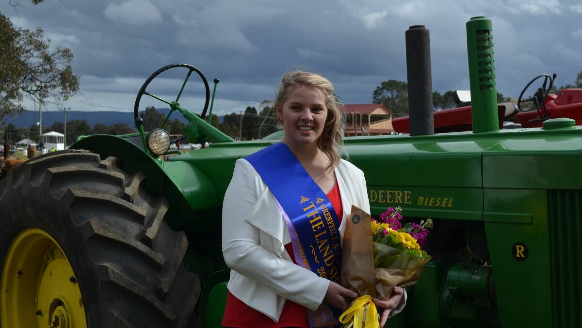2018 Miss Grenfell Showgirl Tara Anderson. The Show Society is holding a thank you barbecue on November 17 for volunteers and sponsors.
