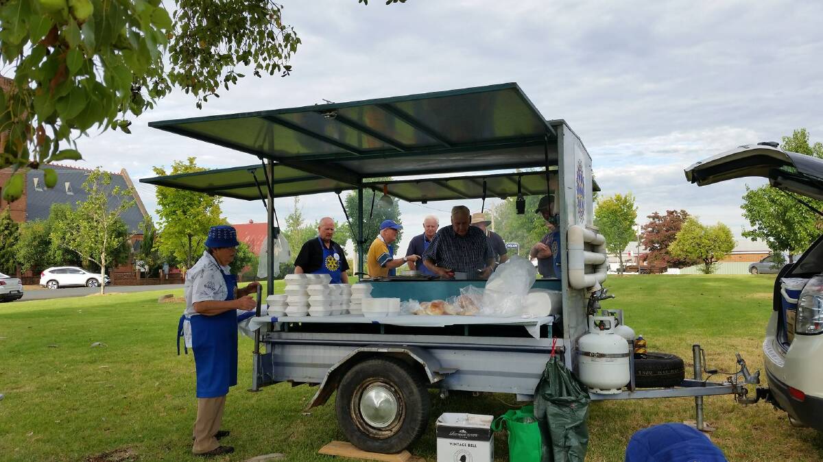 Rotary will be supplying the Sunday afternoon sausage sizzle at the community markets on July 8 in Taylor Park.