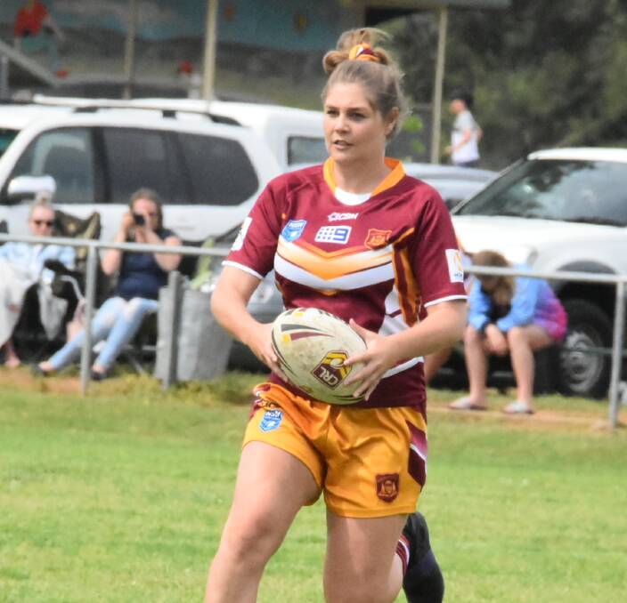 Grenfell's Caitlin Dixon has been one of Woodbridge's best in the half back position for the first grade side this season.
