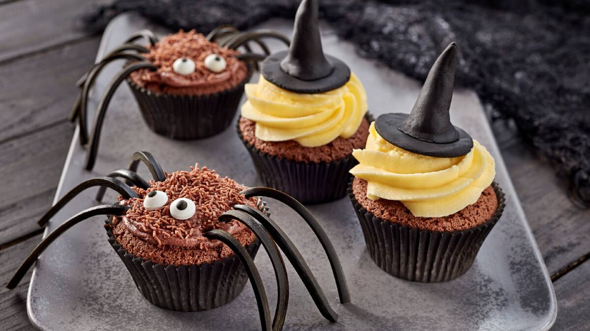 Chocolate Halloween cupcakes. Picture: CSR and White Wings
