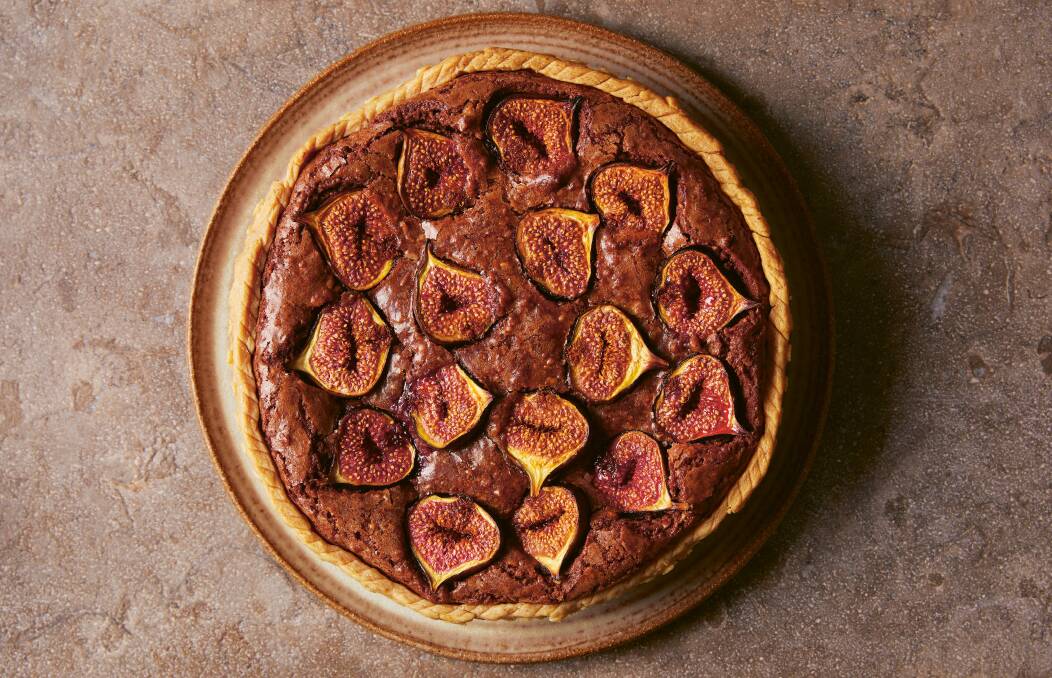 Fig, chocolate and pecan frangipane tart. Picture supplied