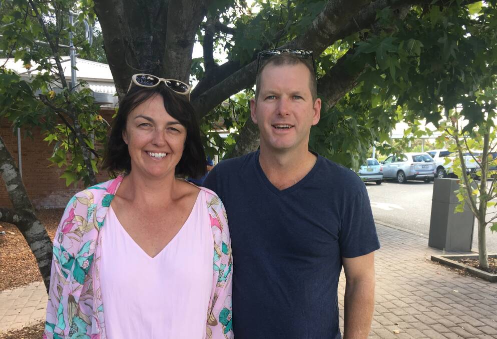 Raising awareness: Grenfell's Monique and Paul Taylor (pictured), together with Tristen Matthews are competing at the inaugural Active Farmers Games on March 23 in Temora. Photo: Supplied. 