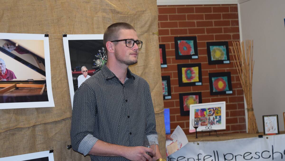 Brent Logan at the opening of the 2017 The Little Picasso Art show. 