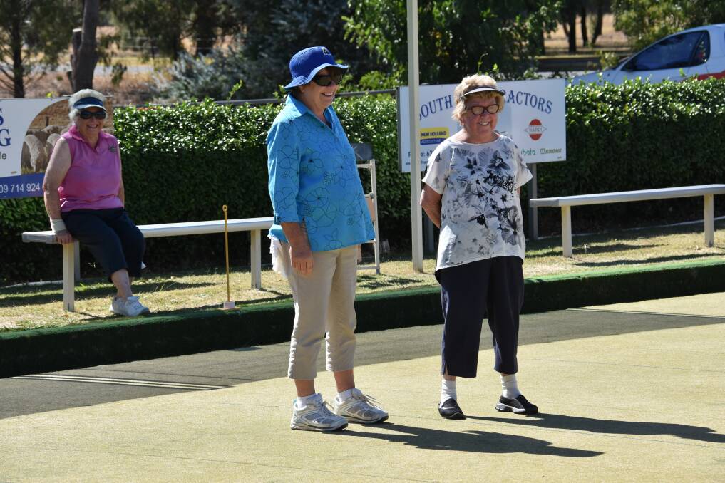 Grenfell Women's Bowling Club members out on the greens during a recent practice day.