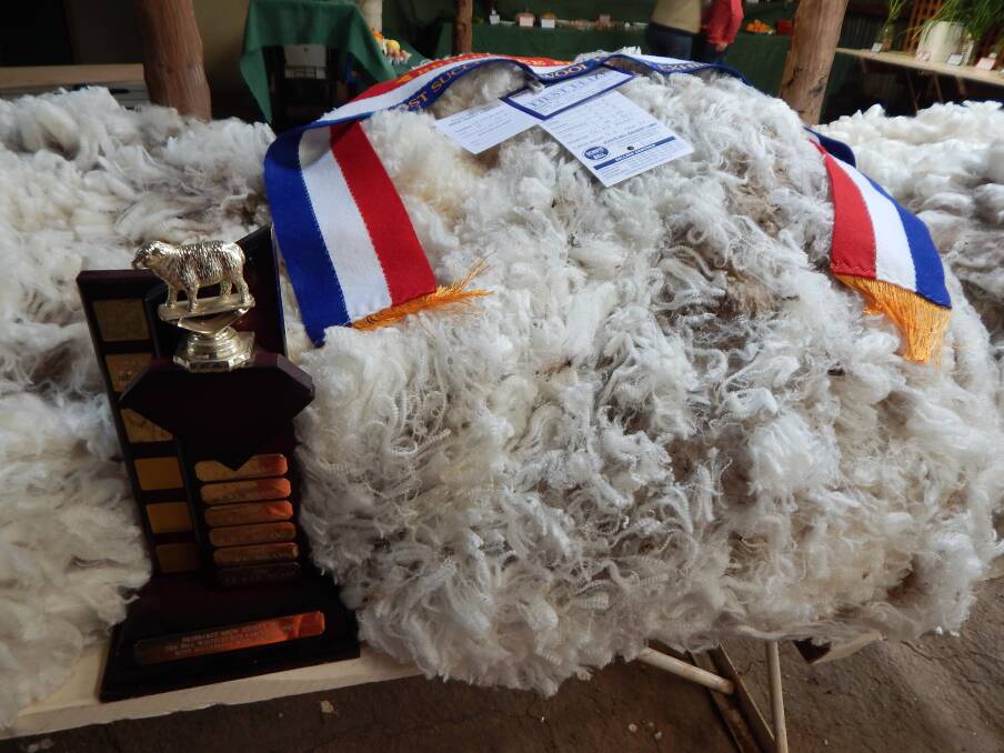 The 2017 Grand Champion Fleece. Image supplied 
