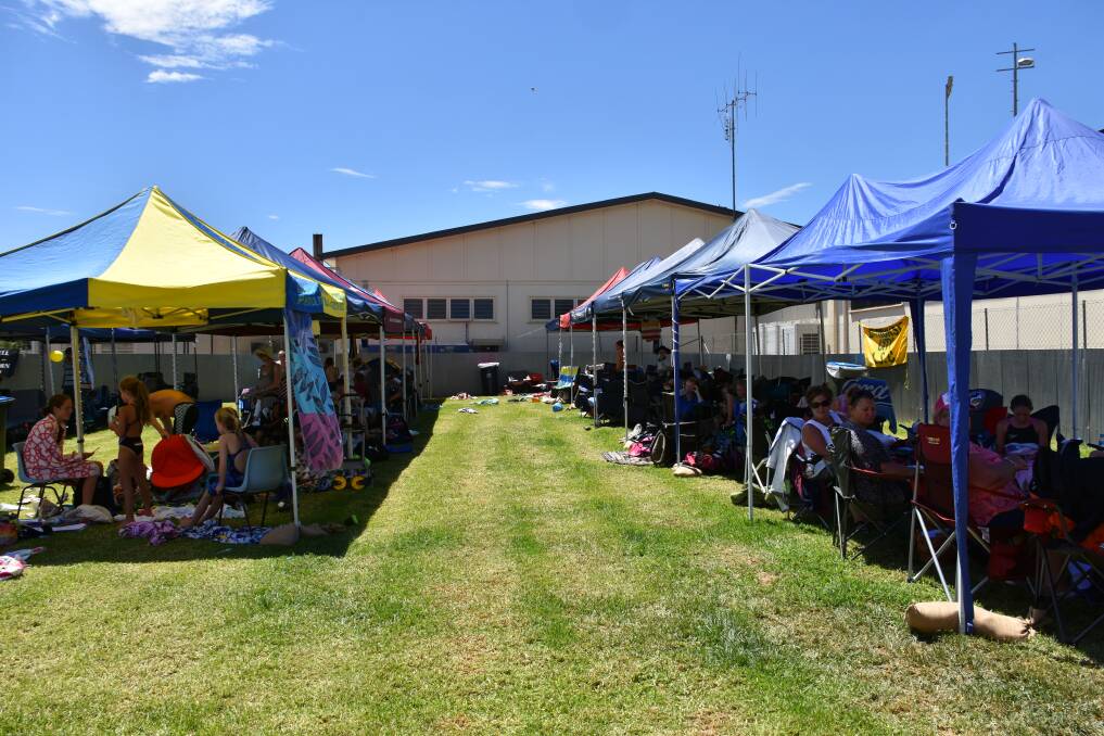 Grenfell Aquatic Centre was a sea of marquees during the M&P Championships held last weekend.