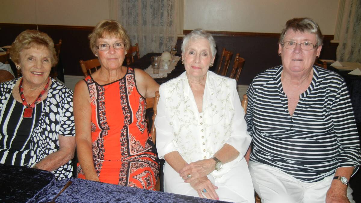 Sisters Verona Hughes, Jacquie Taylor and Vicki Reid with Wendy Loxley.