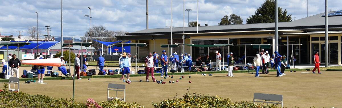 LAWN BOWLS: Grenfell Club hosts visitors during the recent Classic Triples Tournament. 