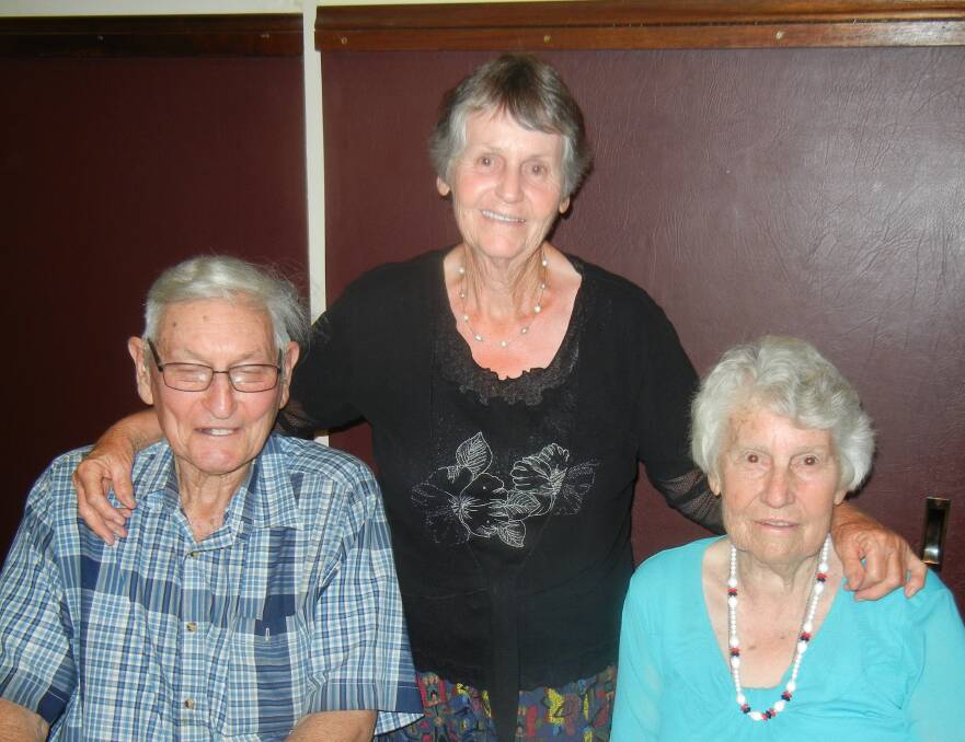 Siblings George Hampton, Shirley Hazelgrove and Joan McSpadden.