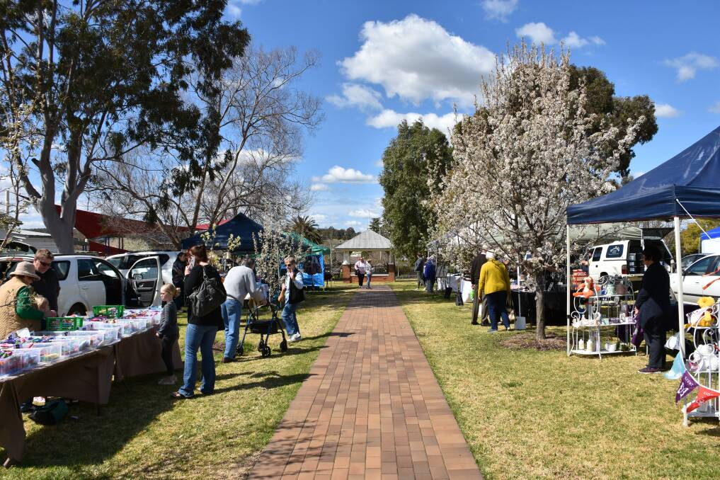 The weather was perfect for this month's Rotary Market Day. 