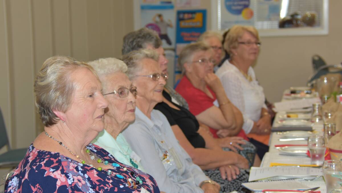 The Grenfell contingent at the Zone Hospital Auxiliary meeting held in Grenfell on March 12.