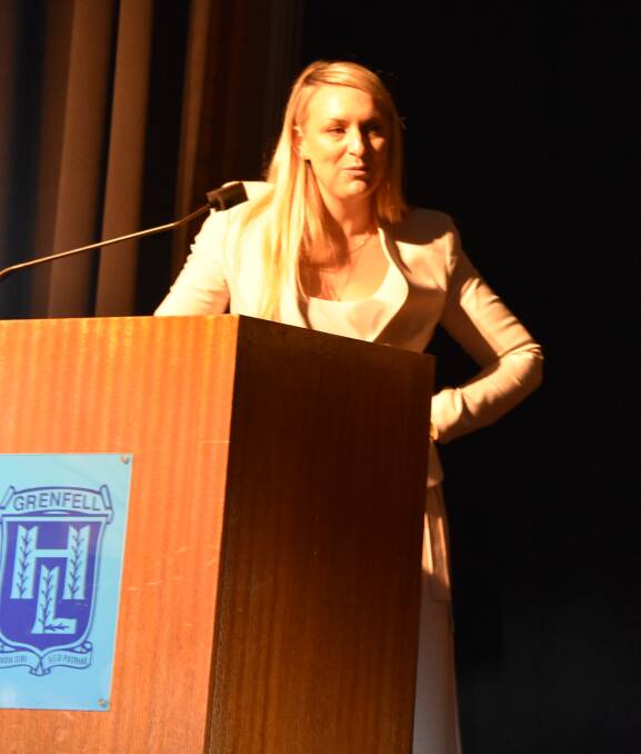 Special guest Bronte Enright gave a very inspiring address to the students, parents and other official guests.