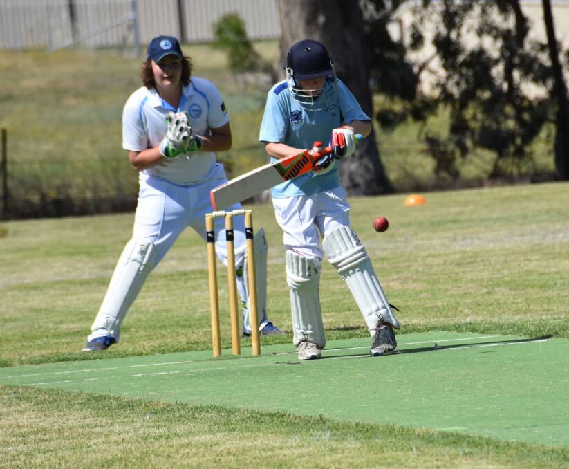 JUNIOR CRICKET: A recent game between Grenfell Eels and Grenfell Breakers at Lawson Oval.