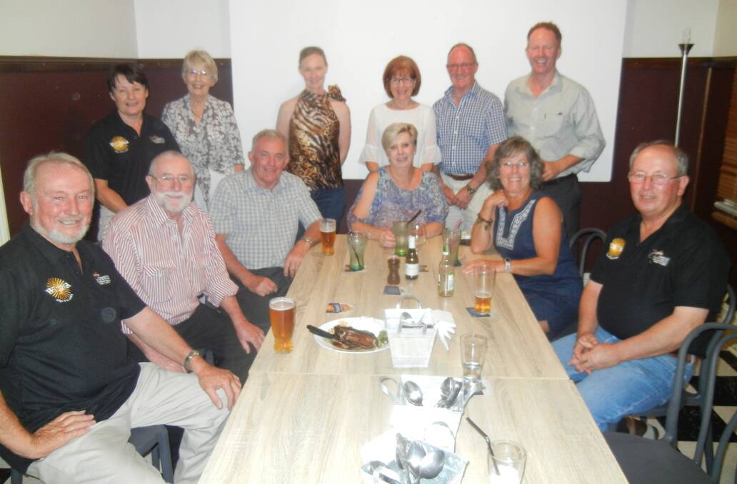  The Canning Stock Route Reunion Group  enjoying a night out to dinner. 