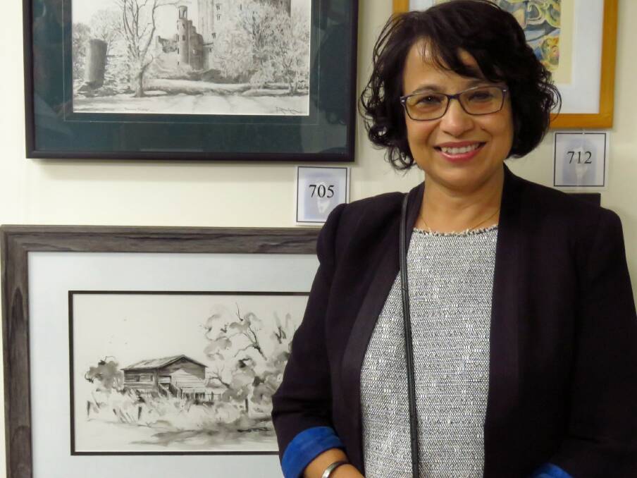 Sampa Bhakta of Forbes was commended for her Open Drawing "Old Shearing Shed".