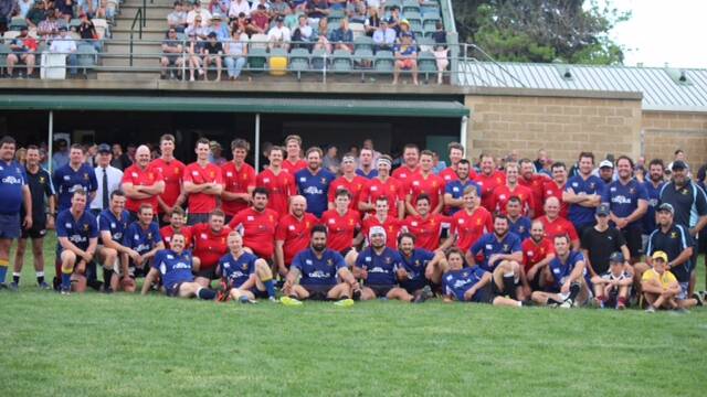 The Southern and Northern rep sides, The Classic Wallabies and the Classic Blue Bulls,  in the 2018 Graincorp Cup. Image supplied  