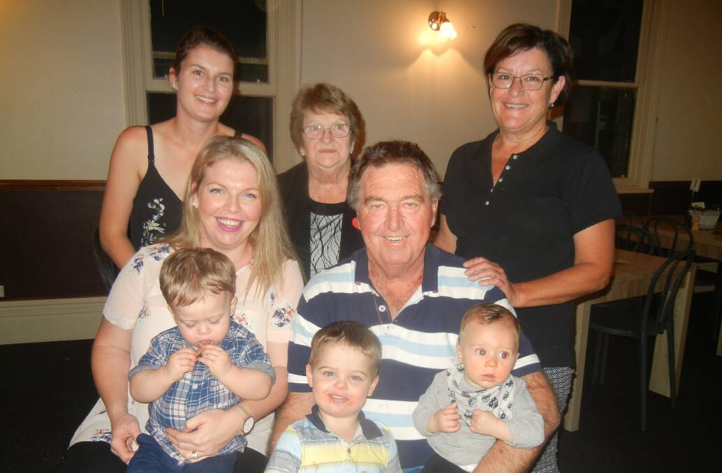 Scott Eppelstun celebrating his ANZAC Day birthday with his family.
 