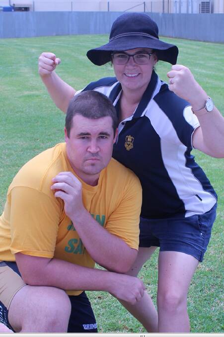 Staff getting in the carnival spirit are Lachie Martens and Hannah Robinson. All images GPS. 