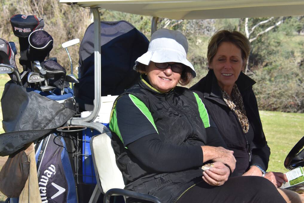 The only ladies in the Greg Hughes tournament were Val Forsyth and Jan Myers of Grenfell. 