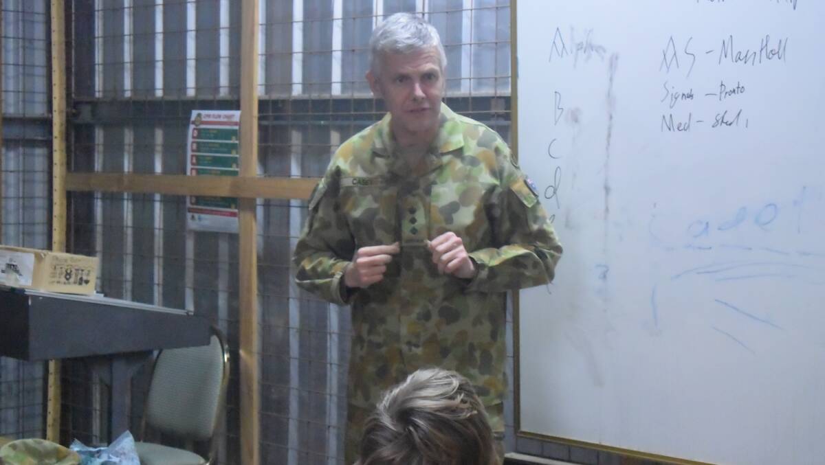 Colonel Brendan Casey, Commander of the NSW Australian Army Cadets Brigade. 