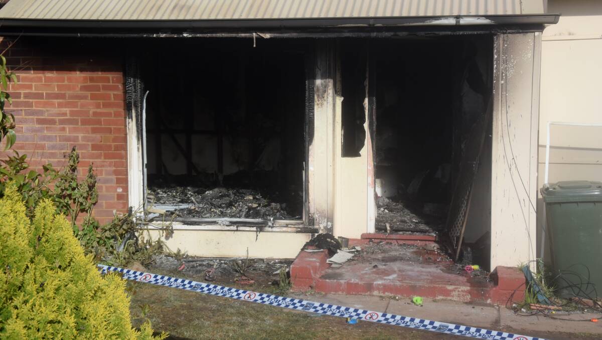 The family home in Monger St was completely gutted by fire.


