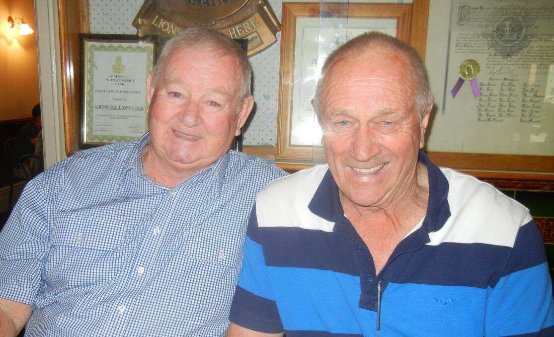 Former Grenfell Police Officers Bruce "Breaker" Meurant (L) and Don Robinson. 