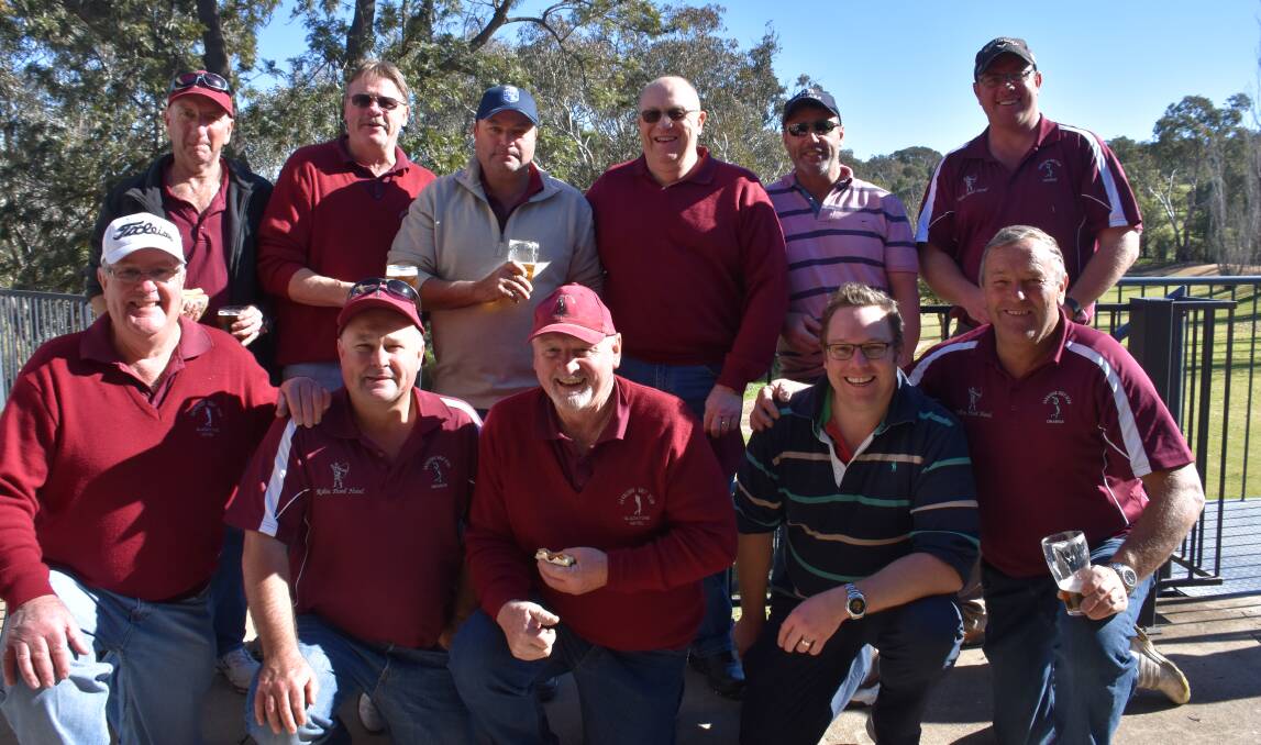 Members of the Wentworth Golf Club from Orange taking part in the Greg Hughes Golf Day in Grenfell on June 24.  