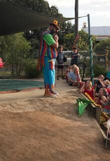 Zippo Zappo the clown was a big hit with the children. 