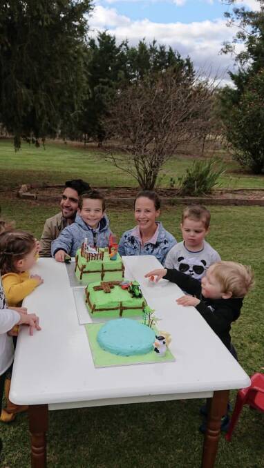 Adam Ali with his parents and friends enjoying his 4th birthday party. (Cont)