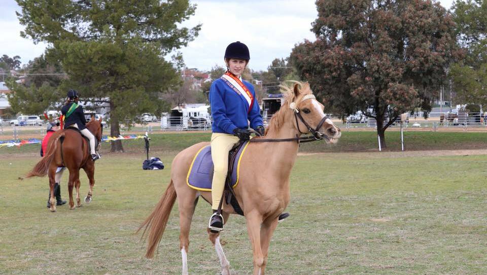 Lily Vardy of Grenfell Pony Club at the Grenfell Show. Photo GPC