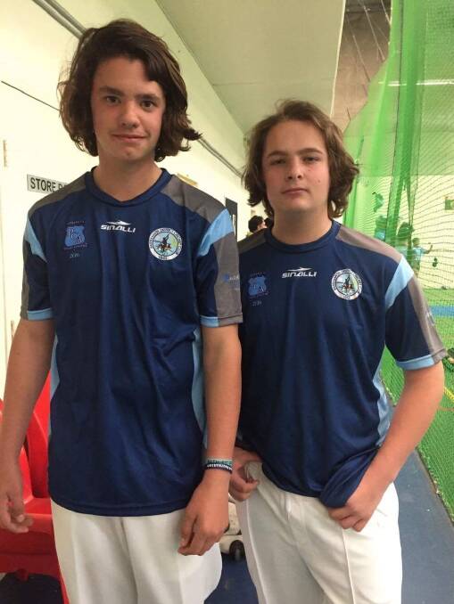 CONGRATULATIONS: Well done to Grenfell Eels junior cricketers Matt Gault and Jackson Chapman who trained with the Parramatta Green Shield team recently.